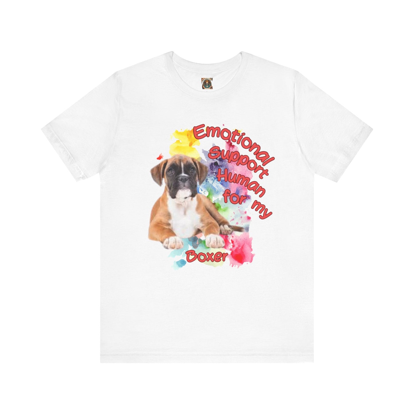 Emotional Support Human Boxer Tee - Unisex Jersey Short Sleeve