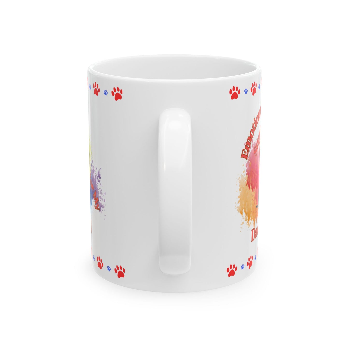 Emotional Support Human for my Dachshund , wire haired, ceramic coffee mug