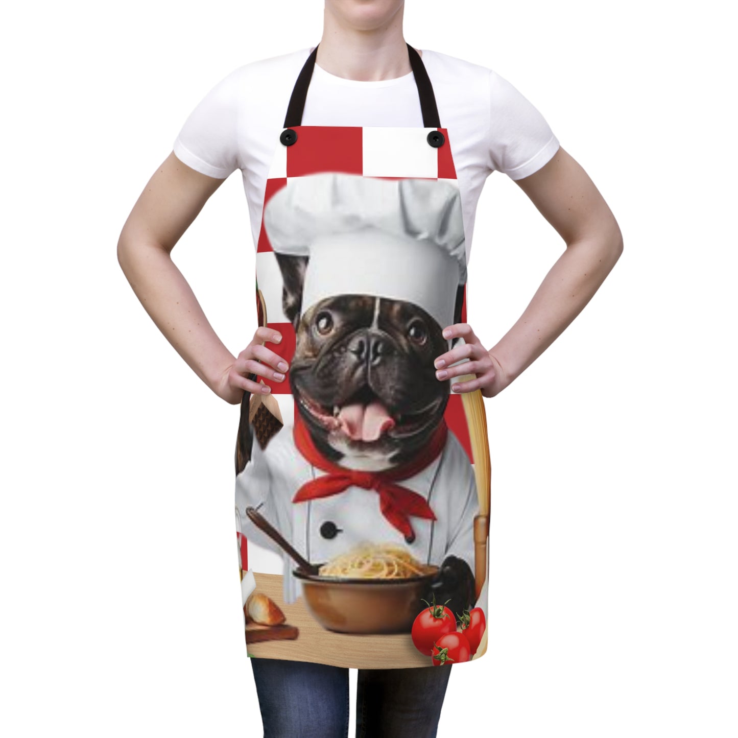 French Bulldog italian chef Apron (AOP)
