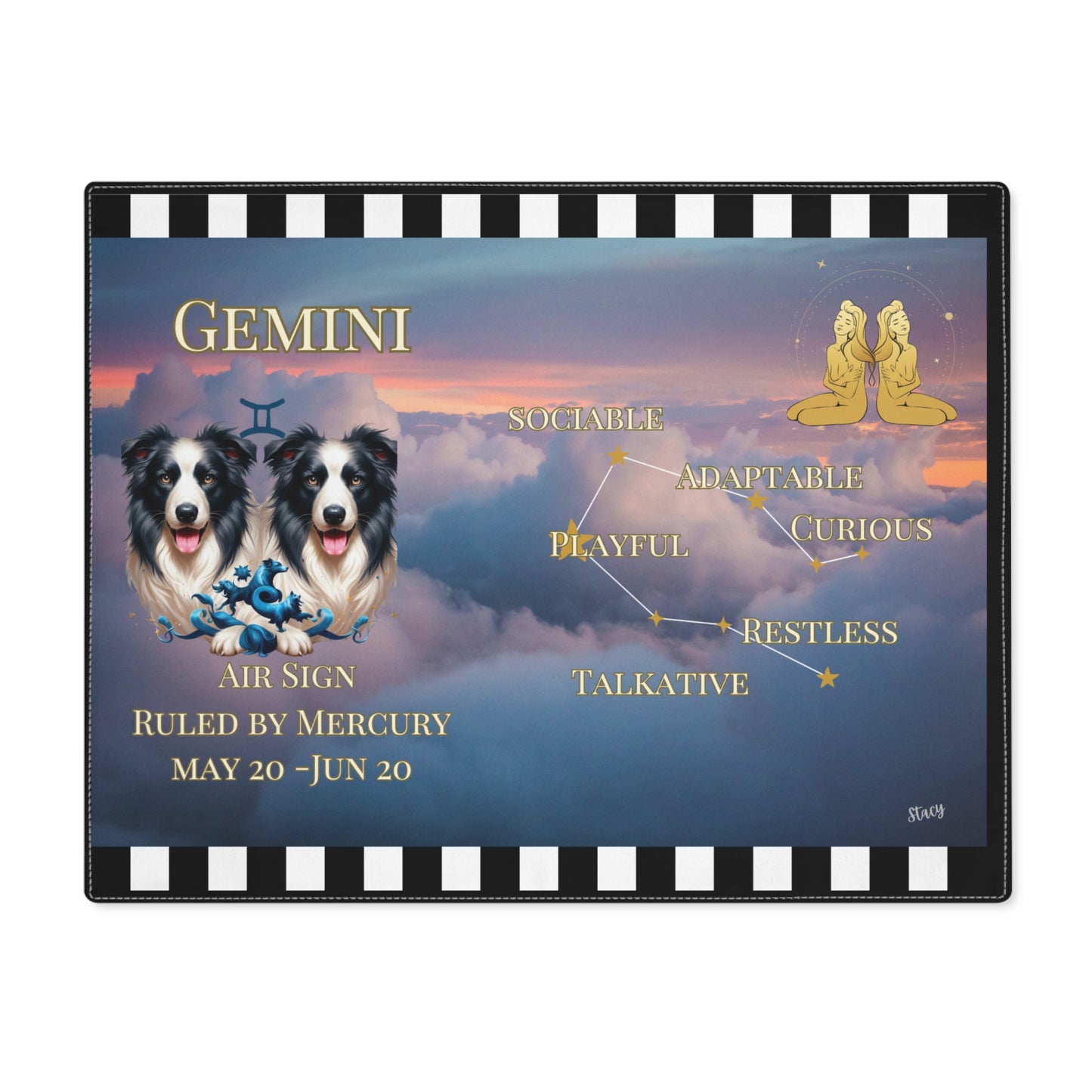 Gemini Placemat, 1pc