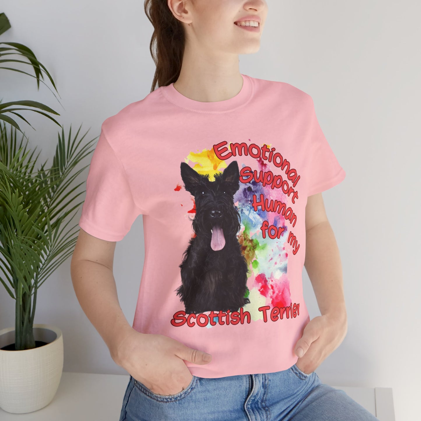 Emotional Support Human for Scottish Terrier Lovers tee