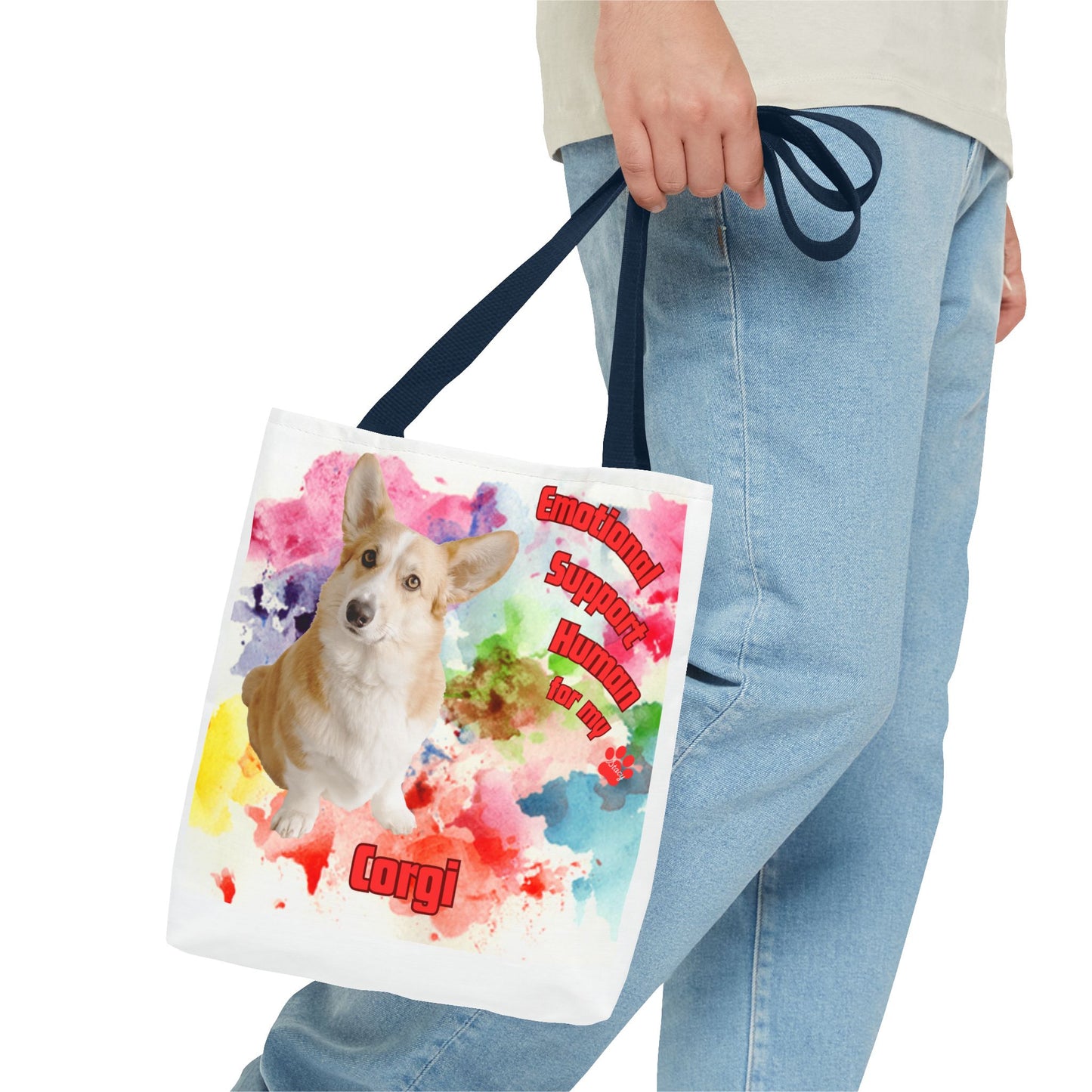 Emotional Support Human for my Corgi Tote bag