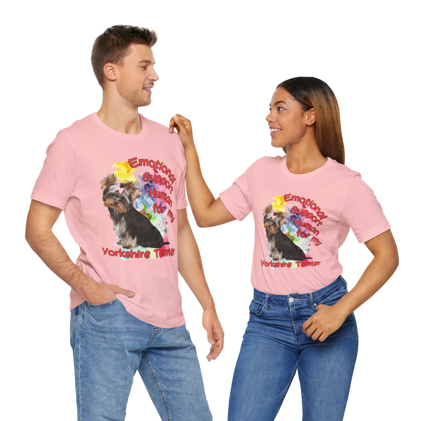 Emotional Support Human Yorkshire Terrier Tee