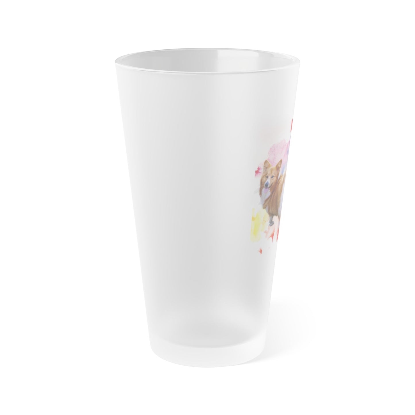 Emotional Support Human for my Corgi Frosted Pint Glass