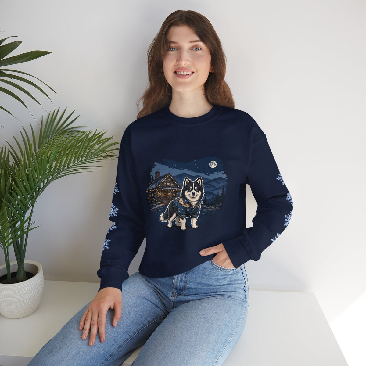 Pomsky Smoky Mountain Christmas Sweatshirt