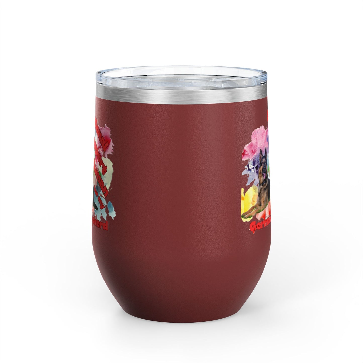Emotional Support Human for my German Shepherd Wine Ciller Tumbler