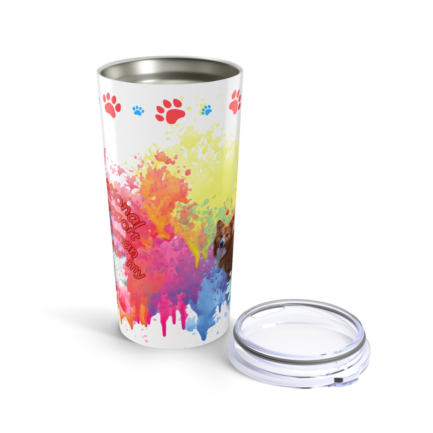 Emotional Support Human for my Corgi Coffee Tumbler