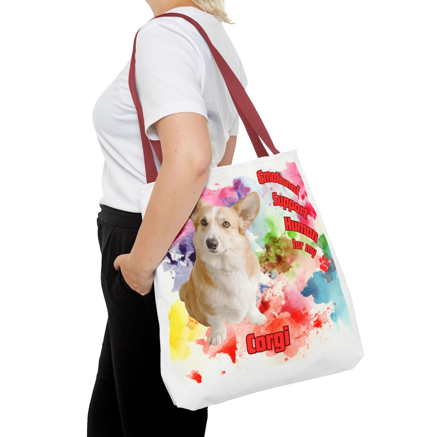Emotional Support Human for my Corgi Tote bag