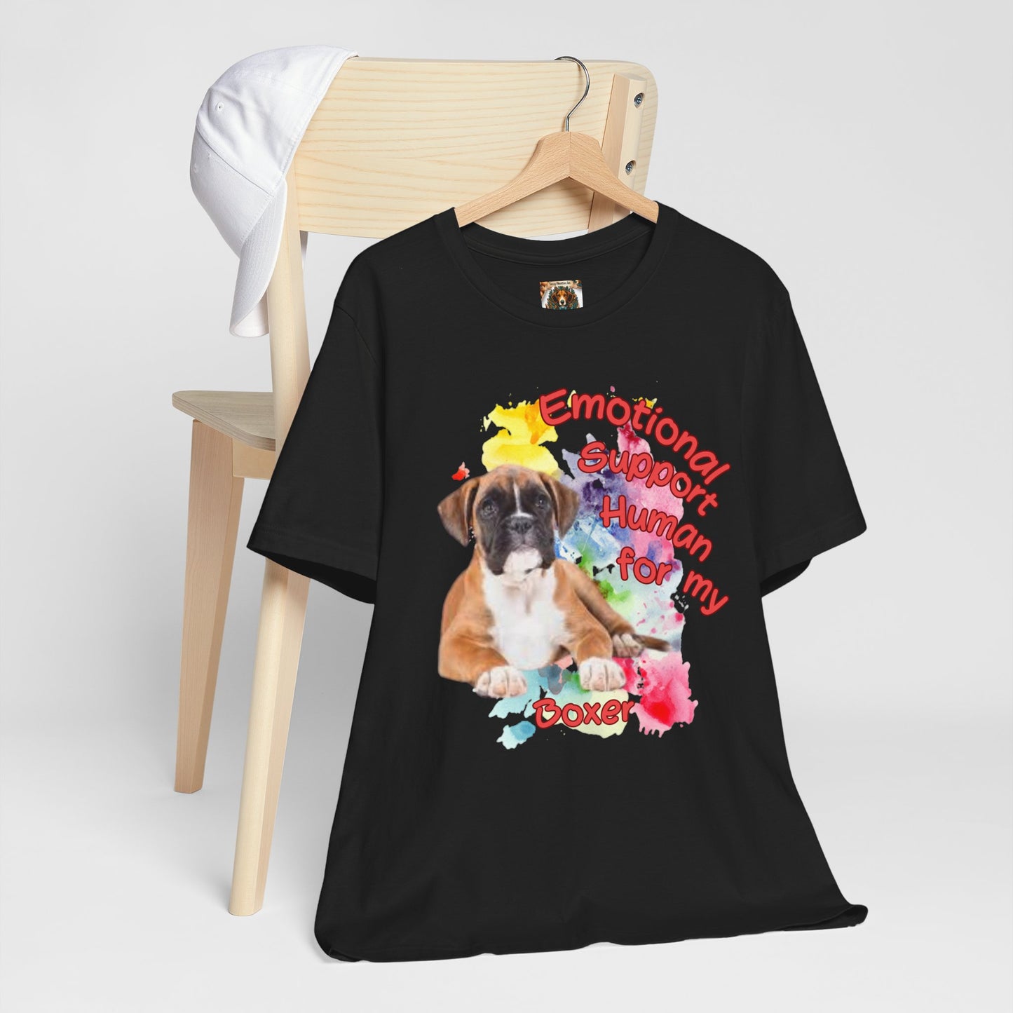 Emotional Support Human Boxer Tee - Unisex Jersey Short Sleeve