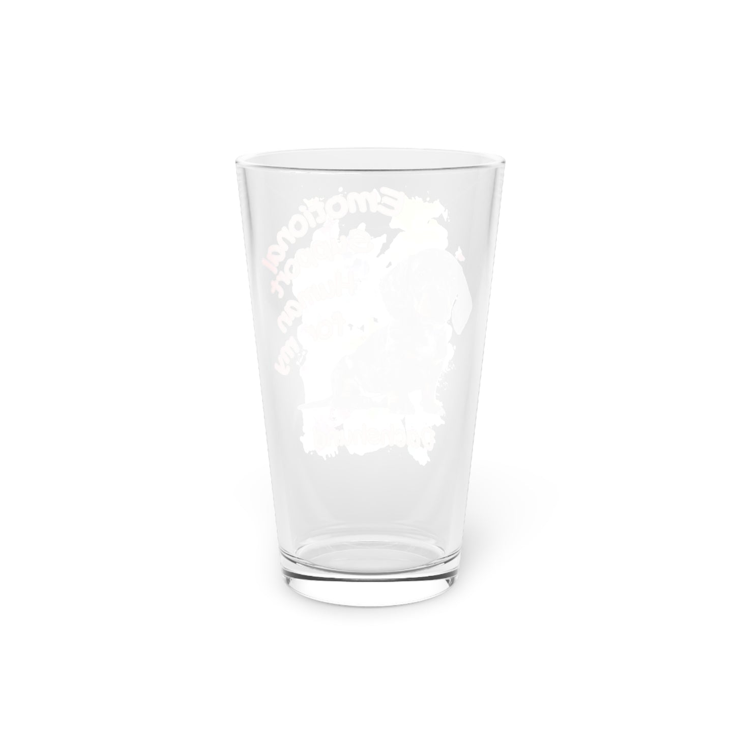 Emotional Support Human for my Dachshund Smooth Hair Pint Glass