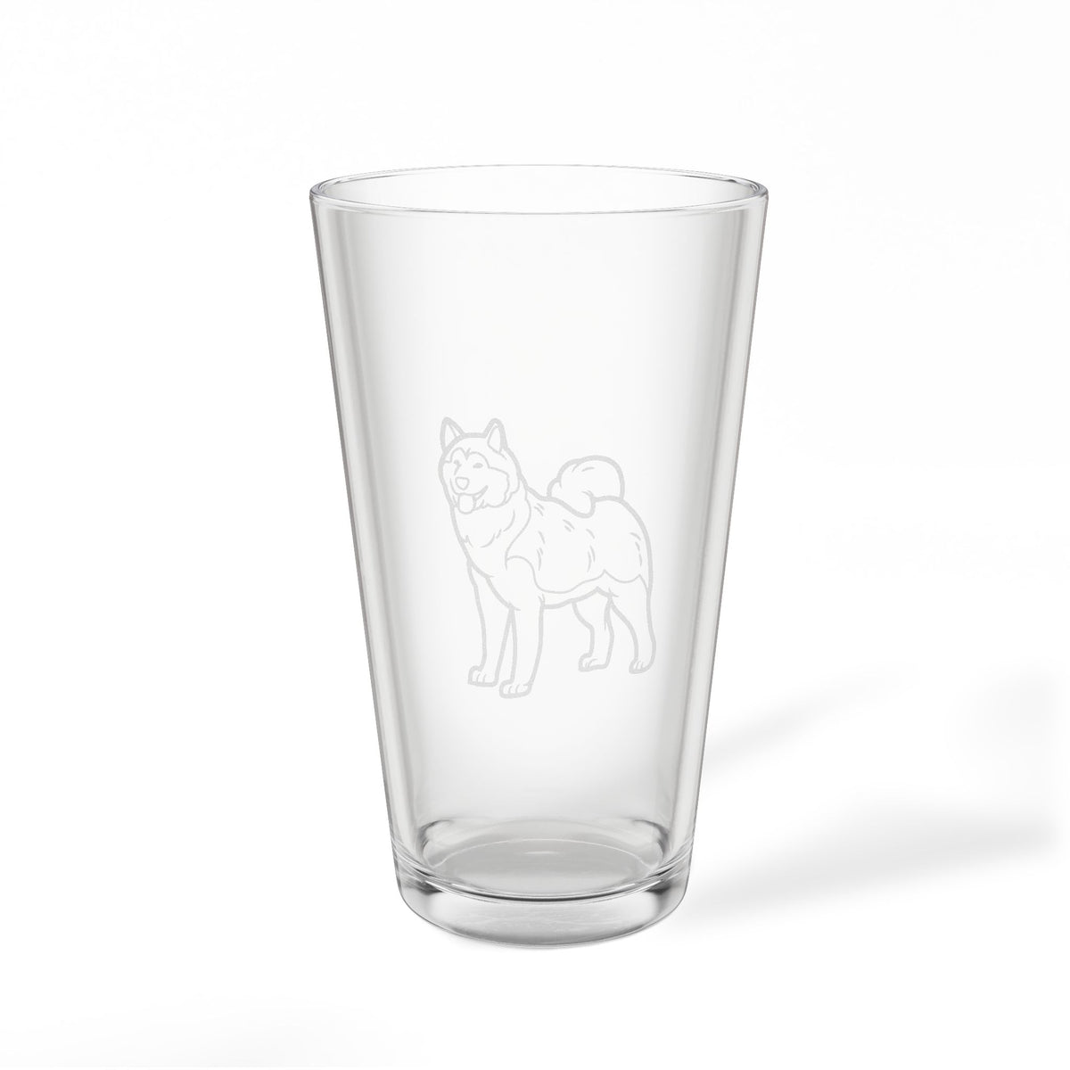 Shiba Inu Engraved Pint Glass