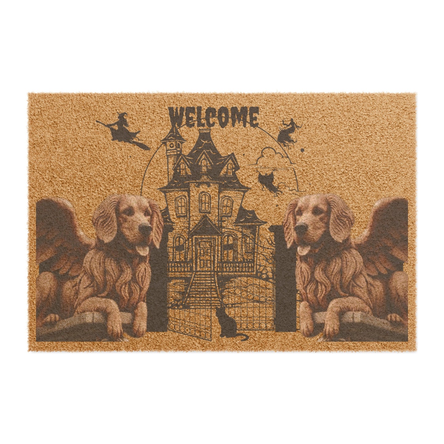 Golden Retriever Gargoyle Doormat