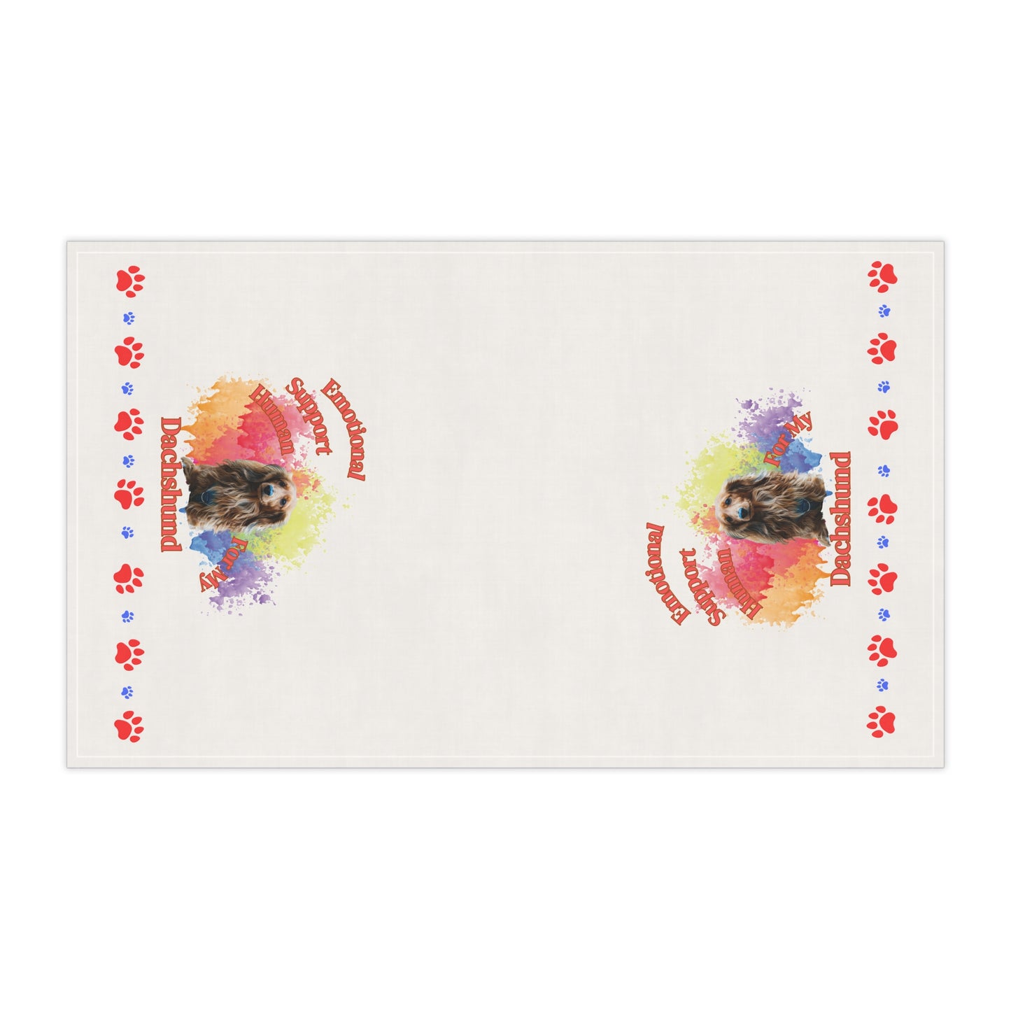 Emotional Support Human for my Dachshund Tea Towel