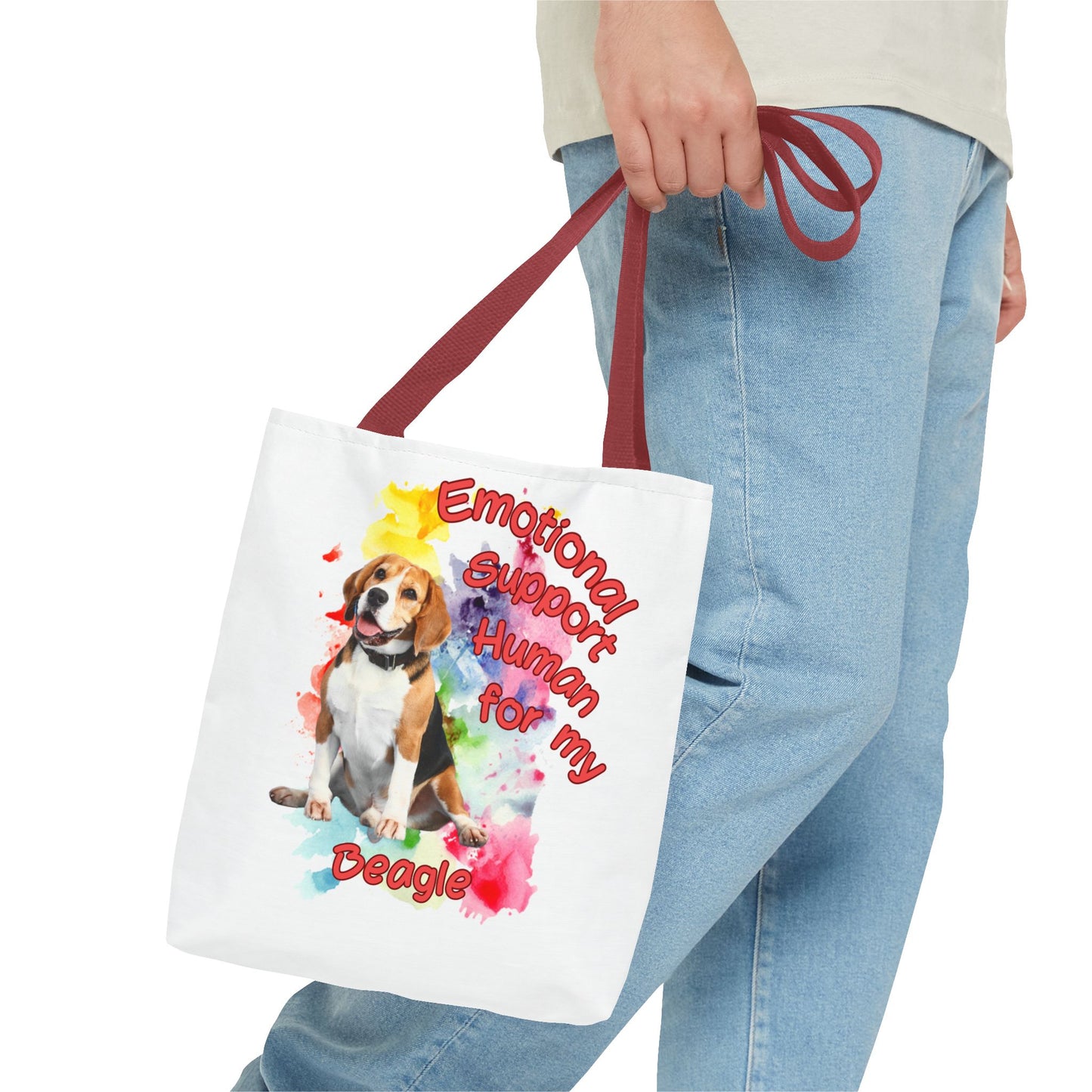 Emotional Support Human for my Beagle Tote Bag
