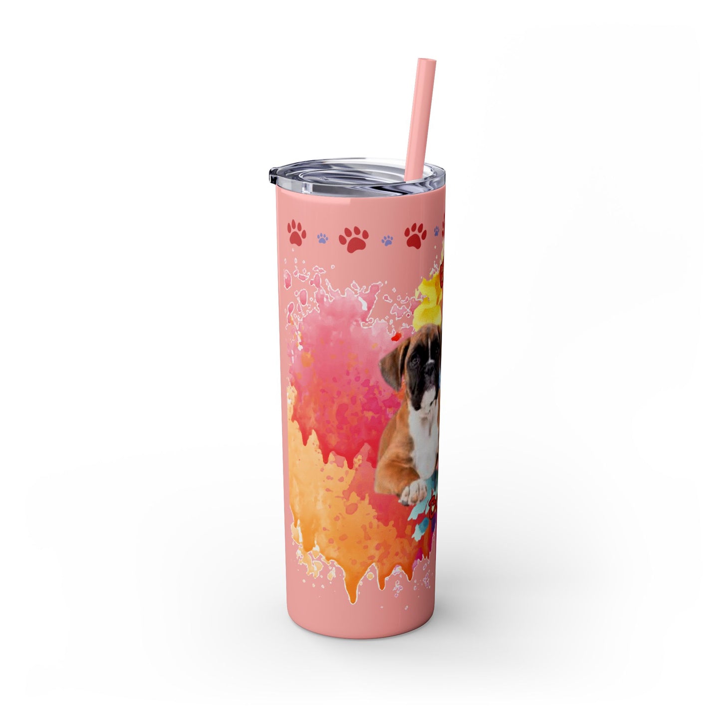 Emotional Support Human for my Boxer skinny tumbler