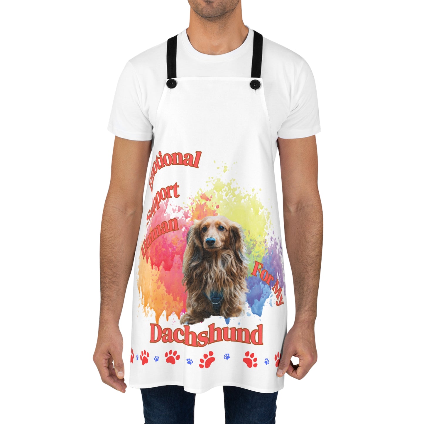 Emotional Support Human for my Dachshund Apron Long Hair