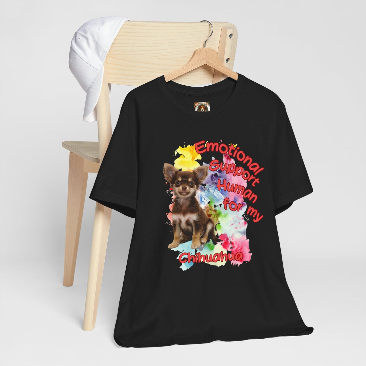 Emotional Support Human Chihuahua T-Shirt for Pet Lovers