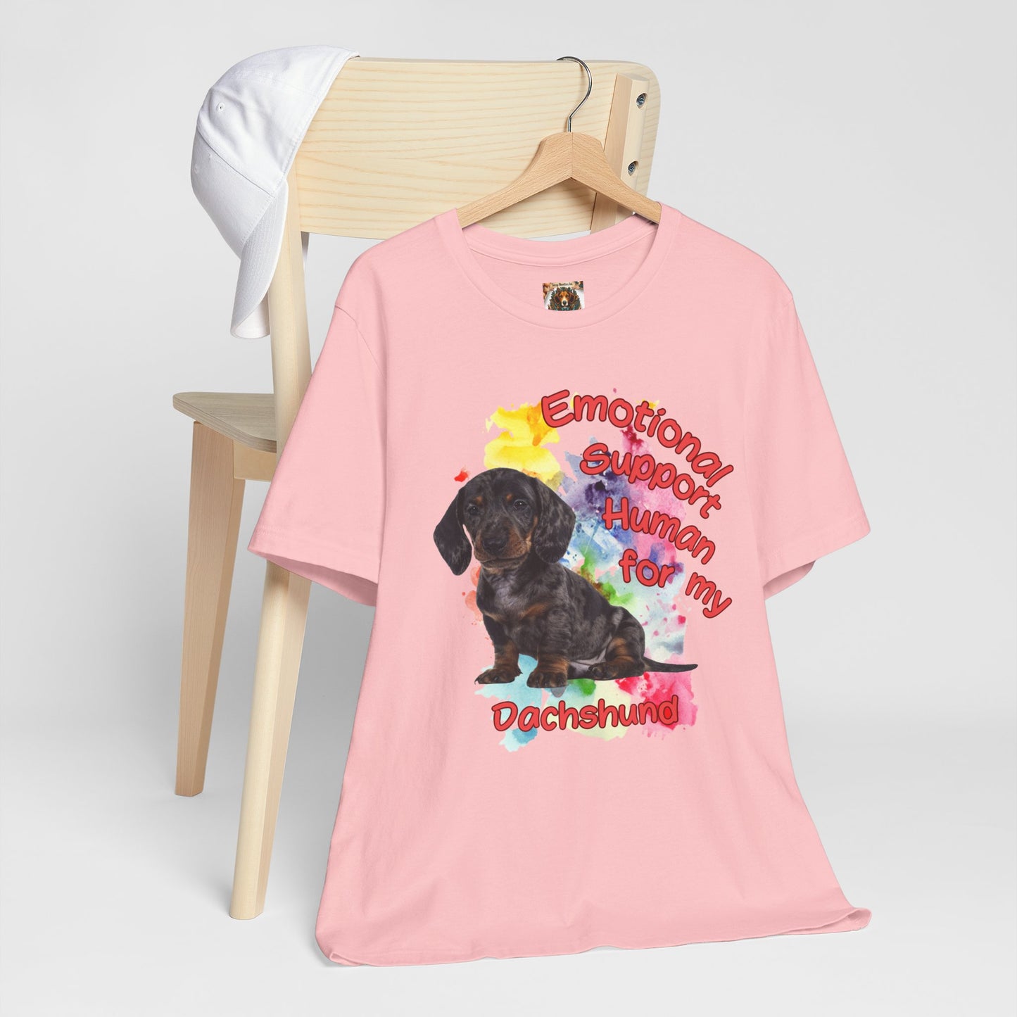 Emotional Support Human Dachshund Tee for Dog Lovers