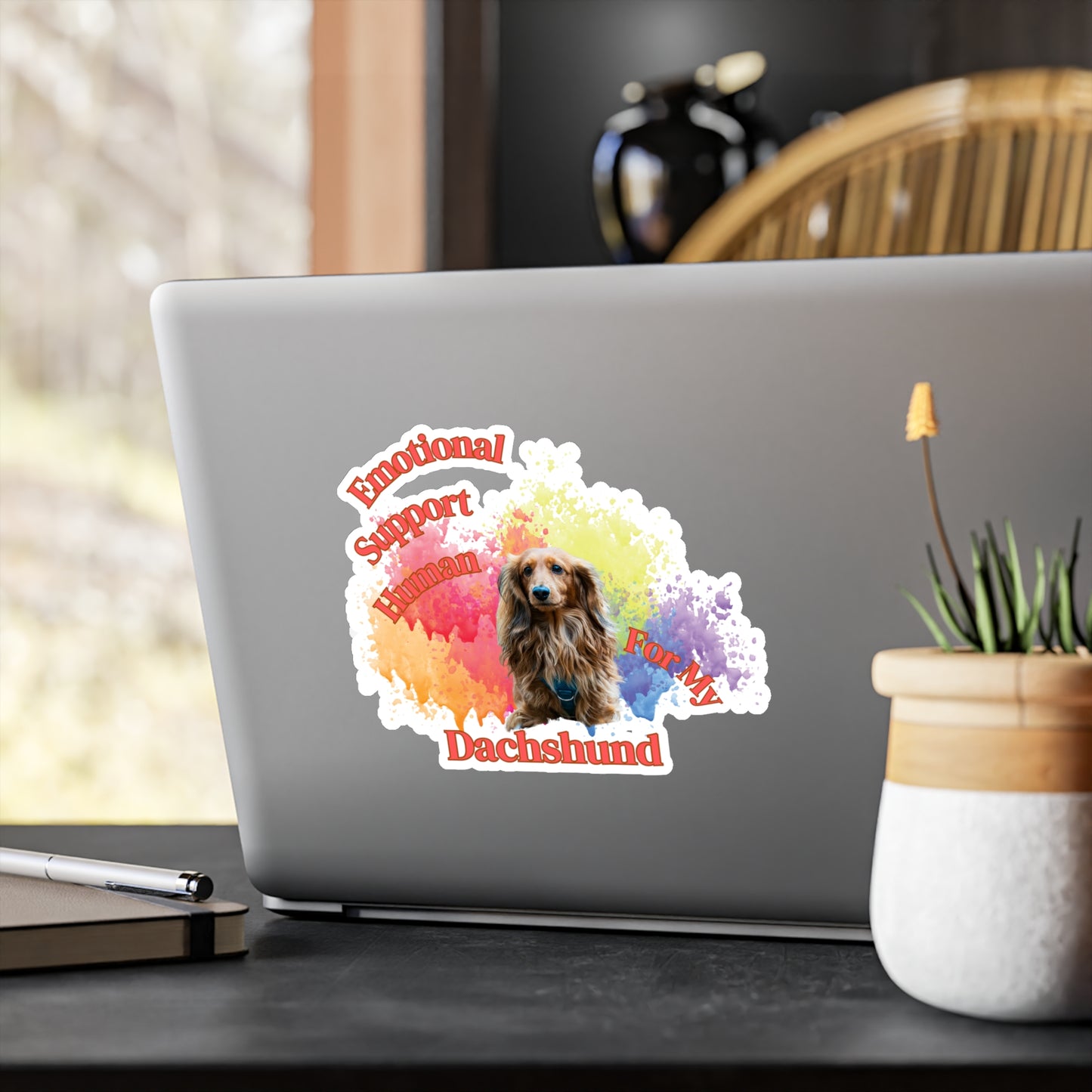 Emotional Support Human for my Dachshund Sticker