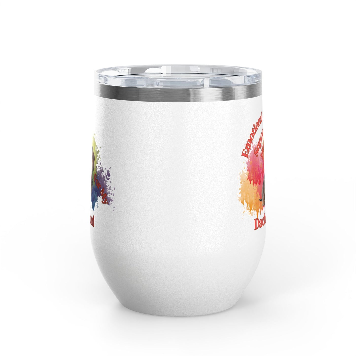 Emotional Support Human for my Dachshund, Wire Haired, Wine Tumbler