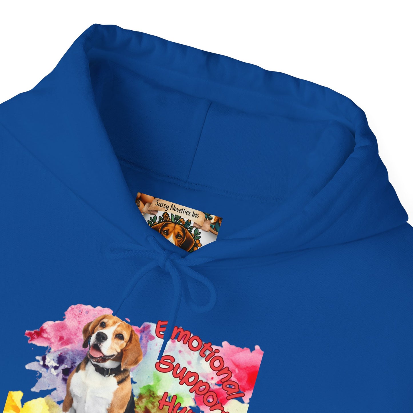 Cozy Emotional Support Human Hoodie for Beagle, Dog lovers comfort wear