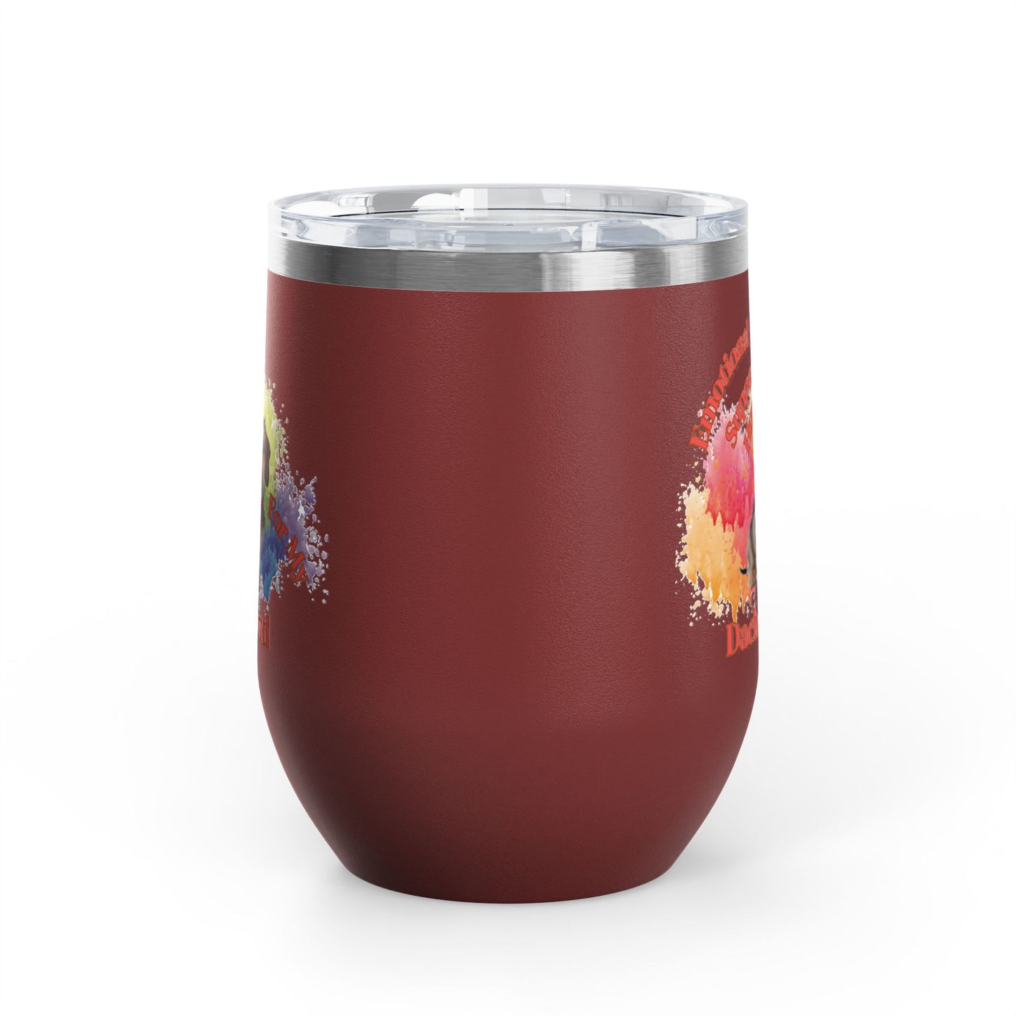 Emotional Support Human for my Dachshund, Wire Haired, Wine Tumbler