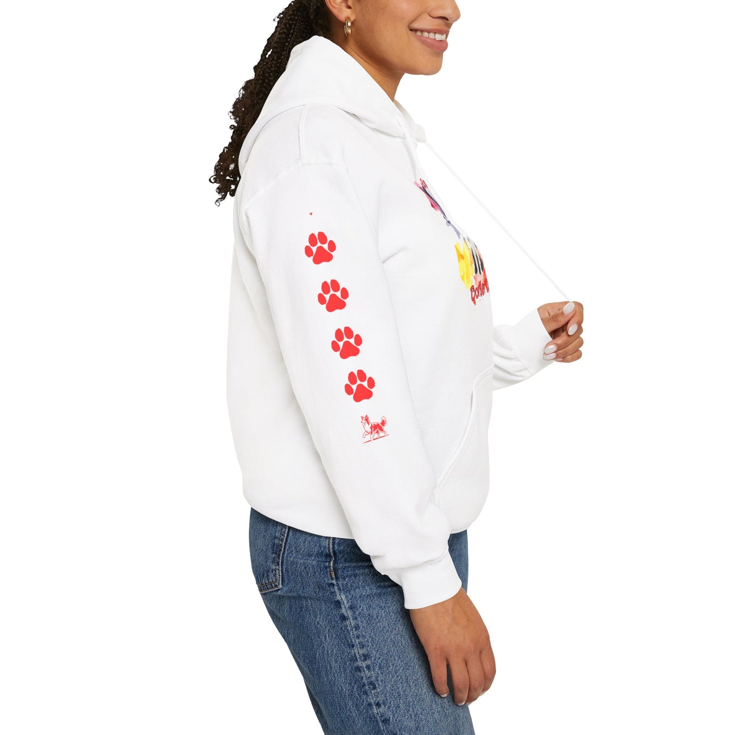 Emotional Support Human for my Border Collie Hoodie