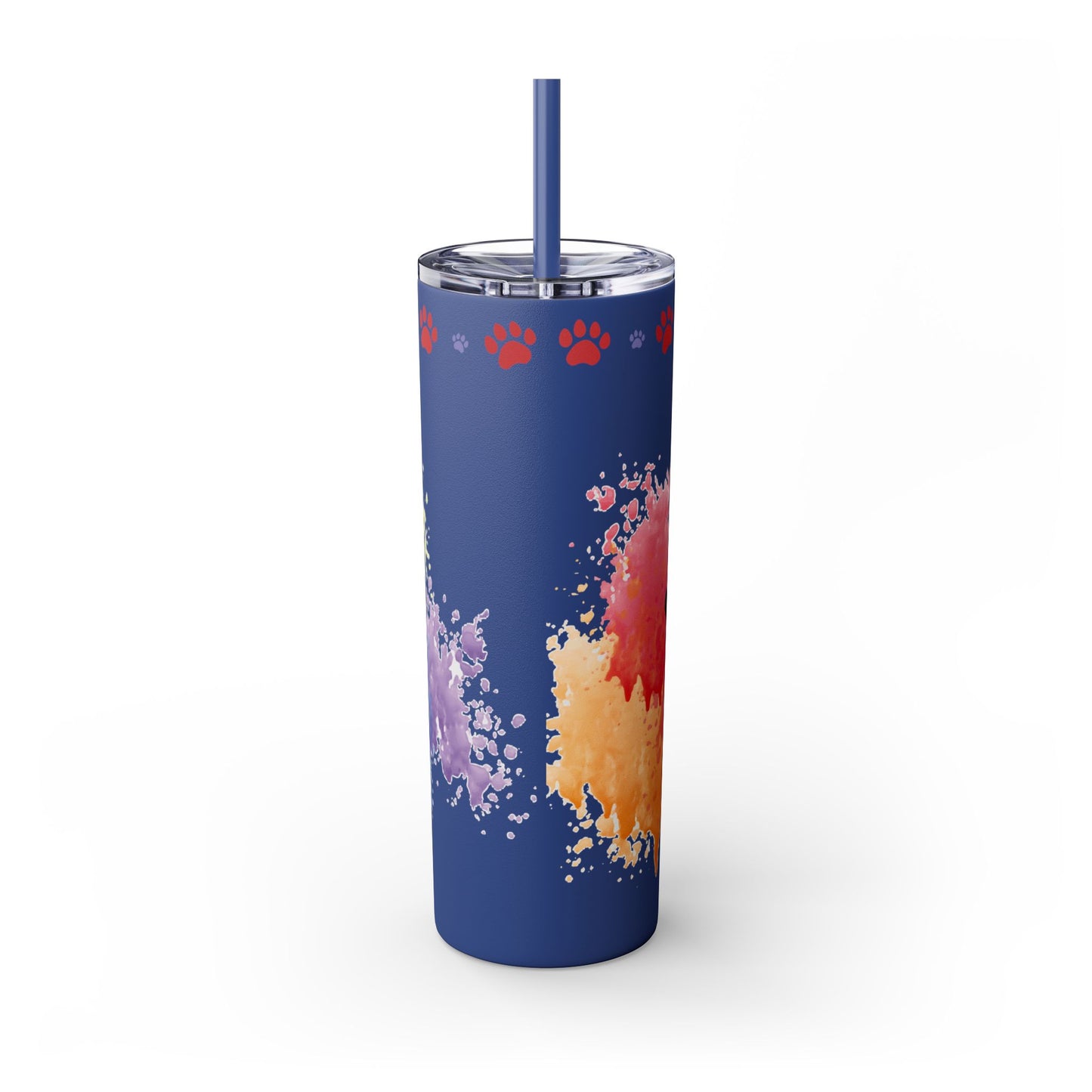Emotional Support Human for French Bulldog Skinny Tumbler