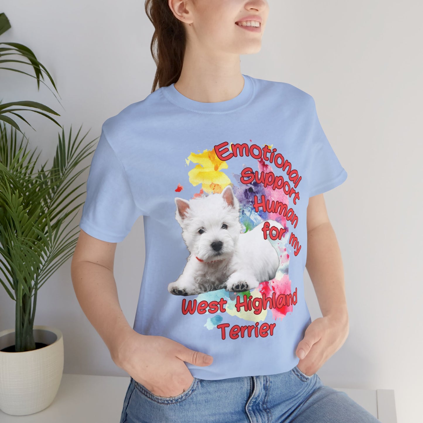 Emotional Support Human Westie Tee