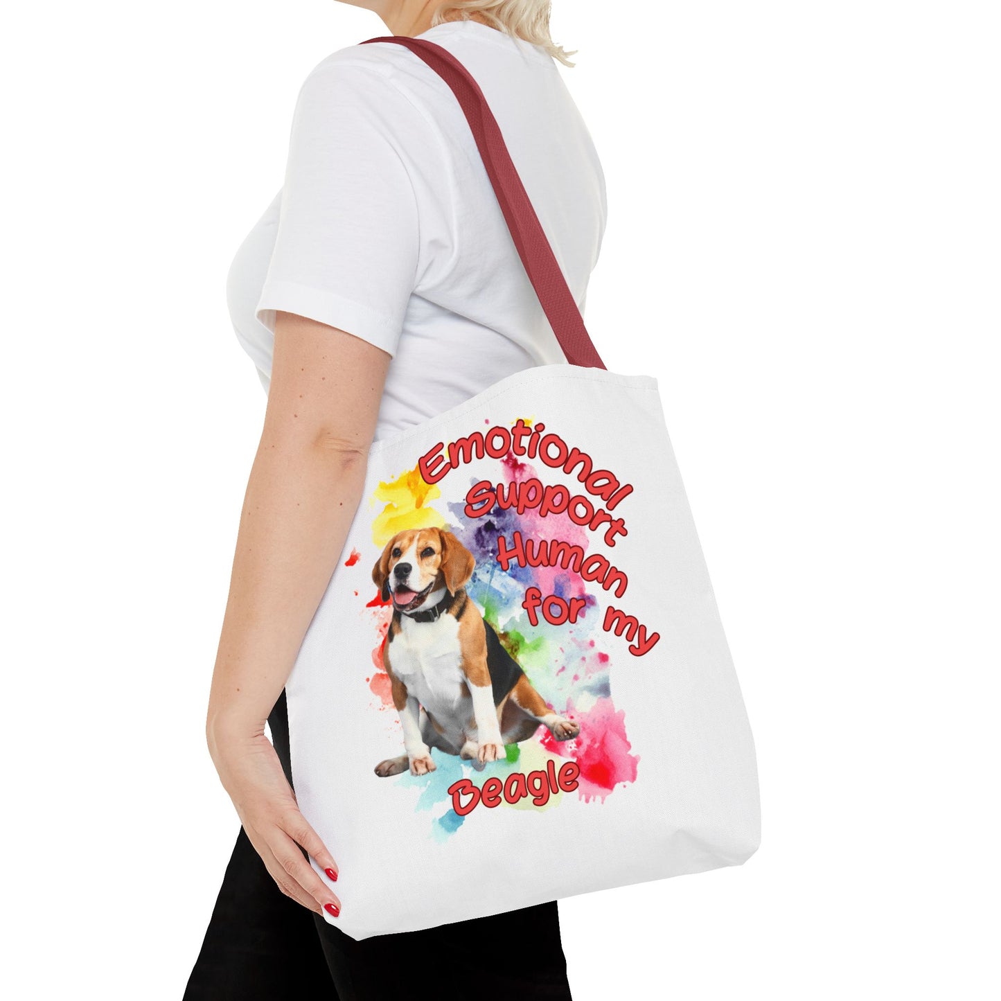 Emotional Support Human for my Beagle Tote Bag