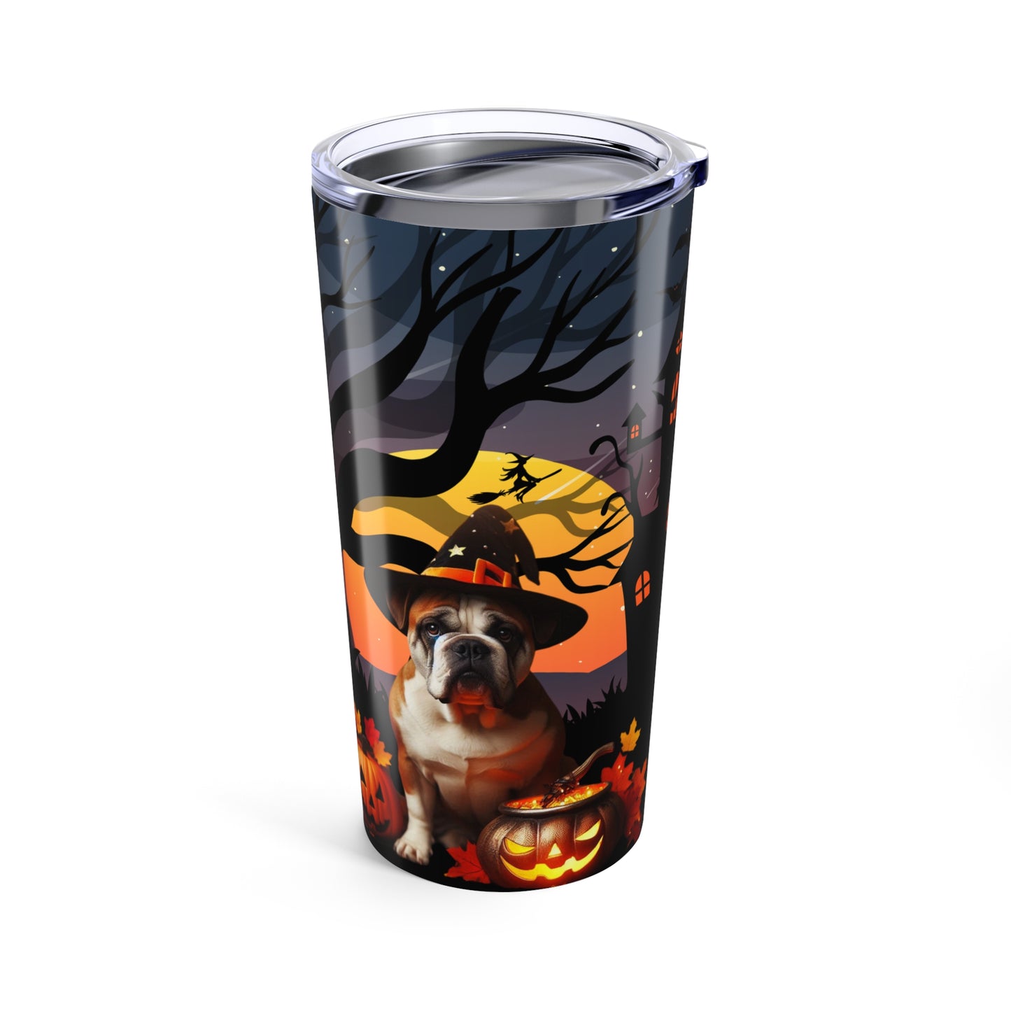 American Bulldog Halloween Tumbler 20oz
