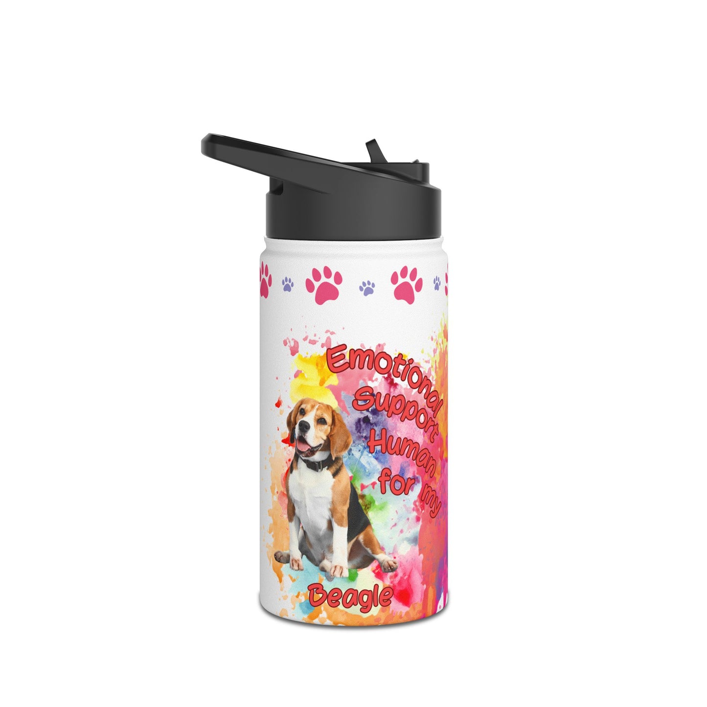 Emotional Support Human for my Beagle Water Bottle