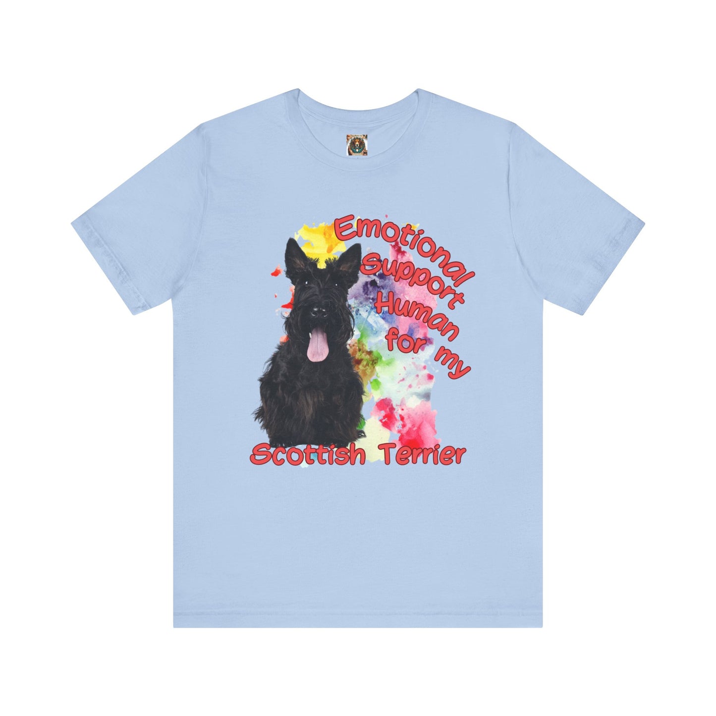 Emotional Support Human for Scottish Terrier Lovers tee