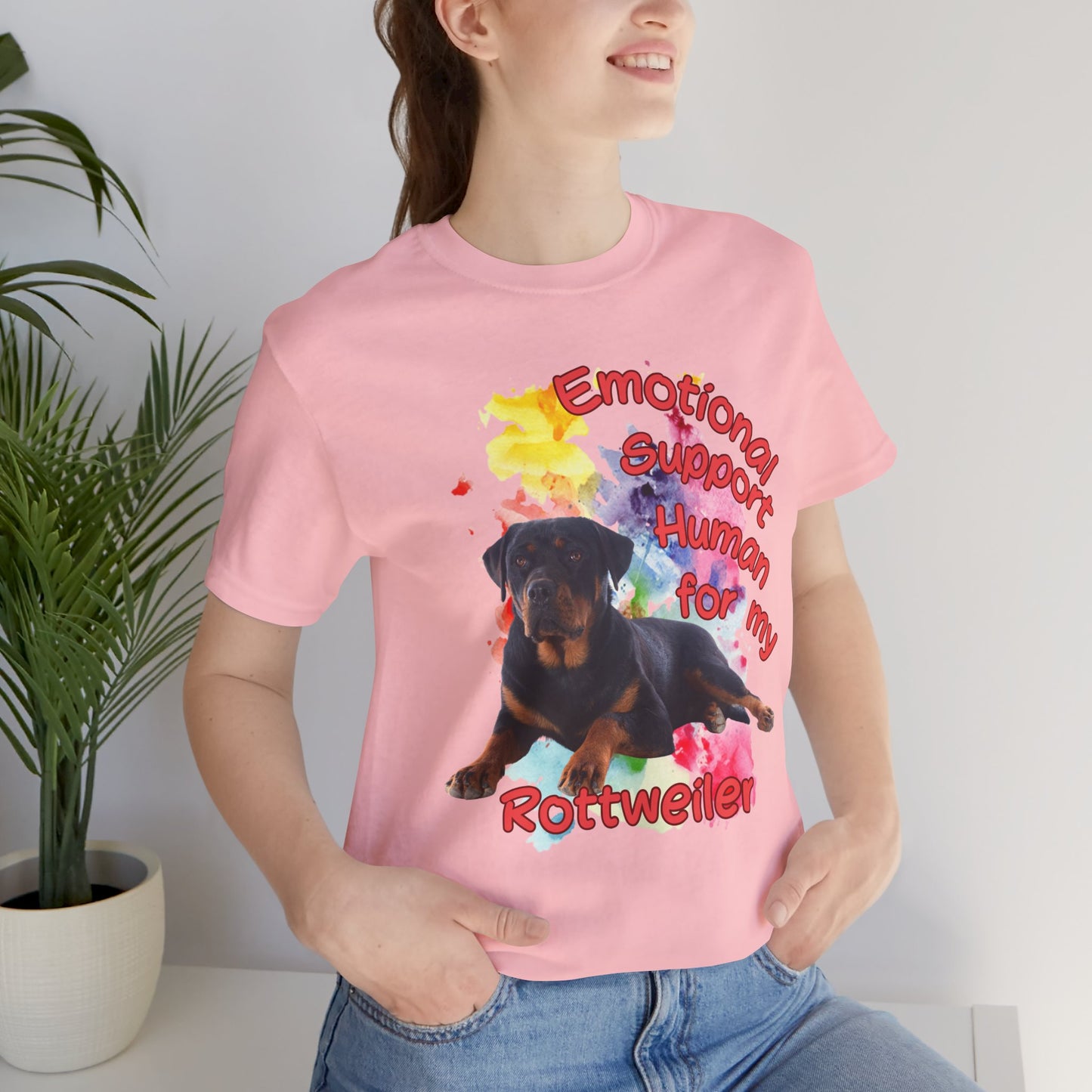 Emotional Support Human Rottweiler Tee