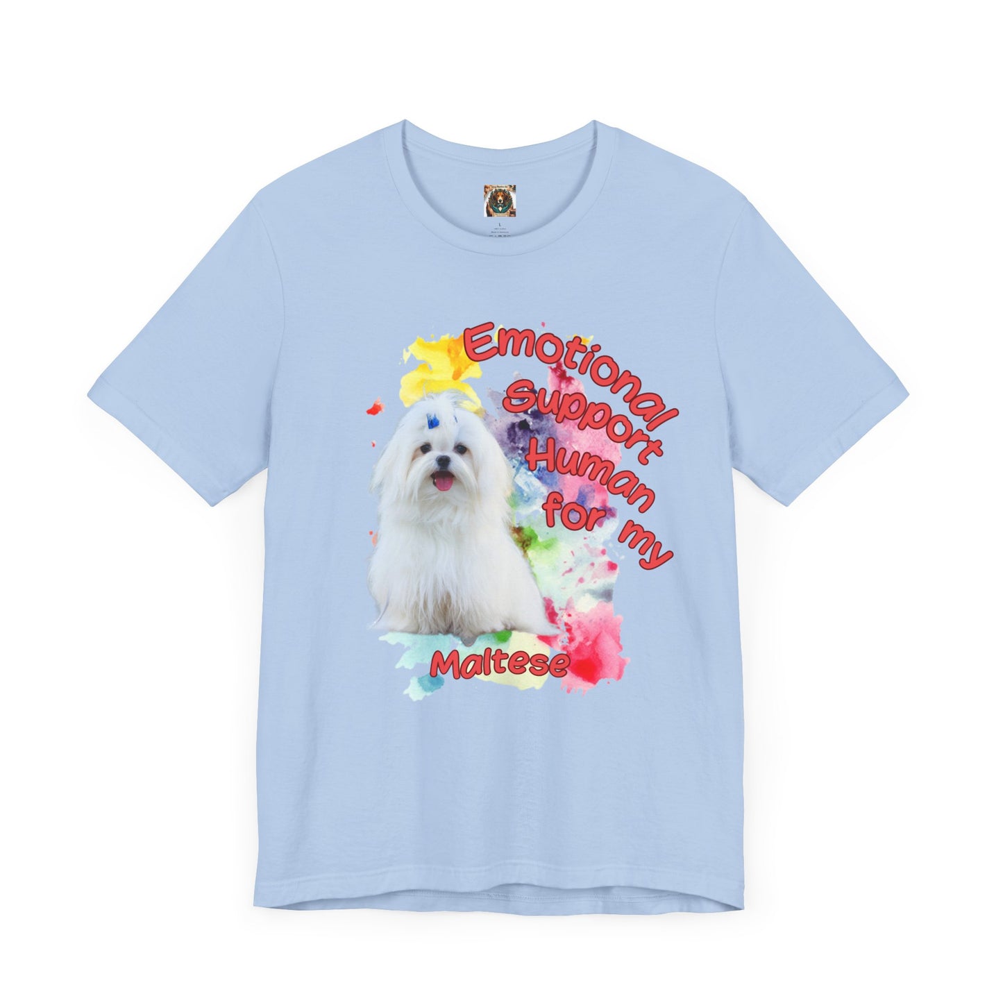 Emotional Support Human Maltese Tee