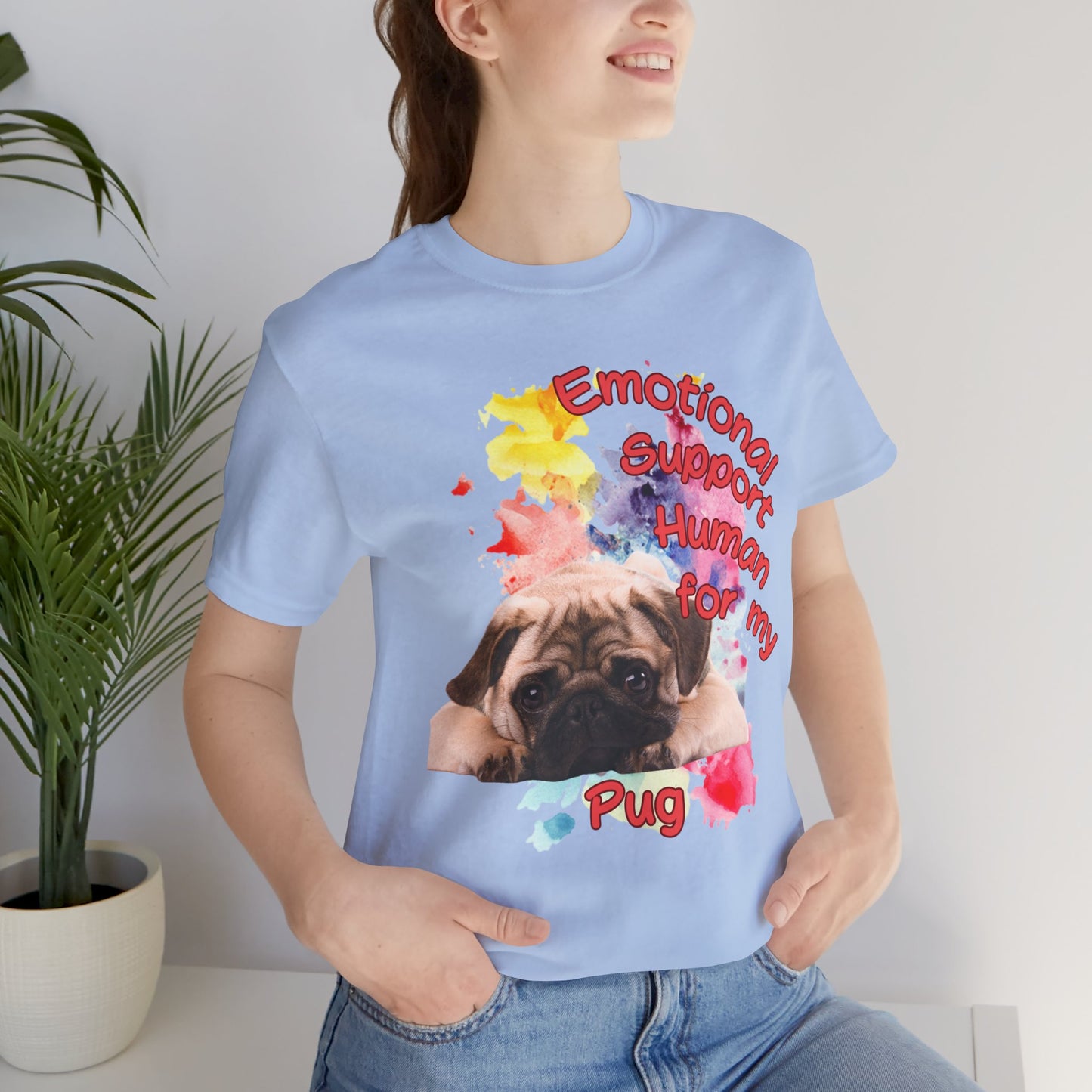 Emotional Support Human Pug Tee