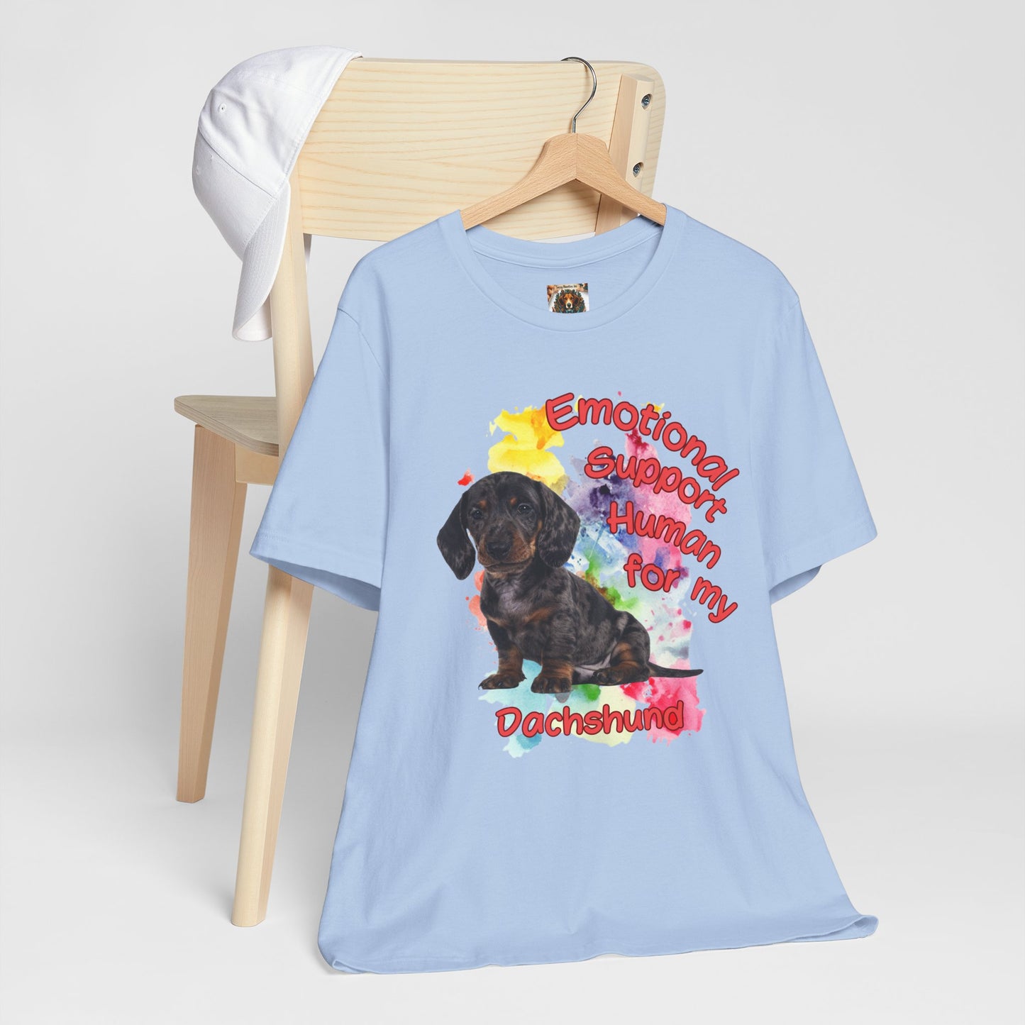 Emotional Support Human Dachshund Tee for Dog Lovers