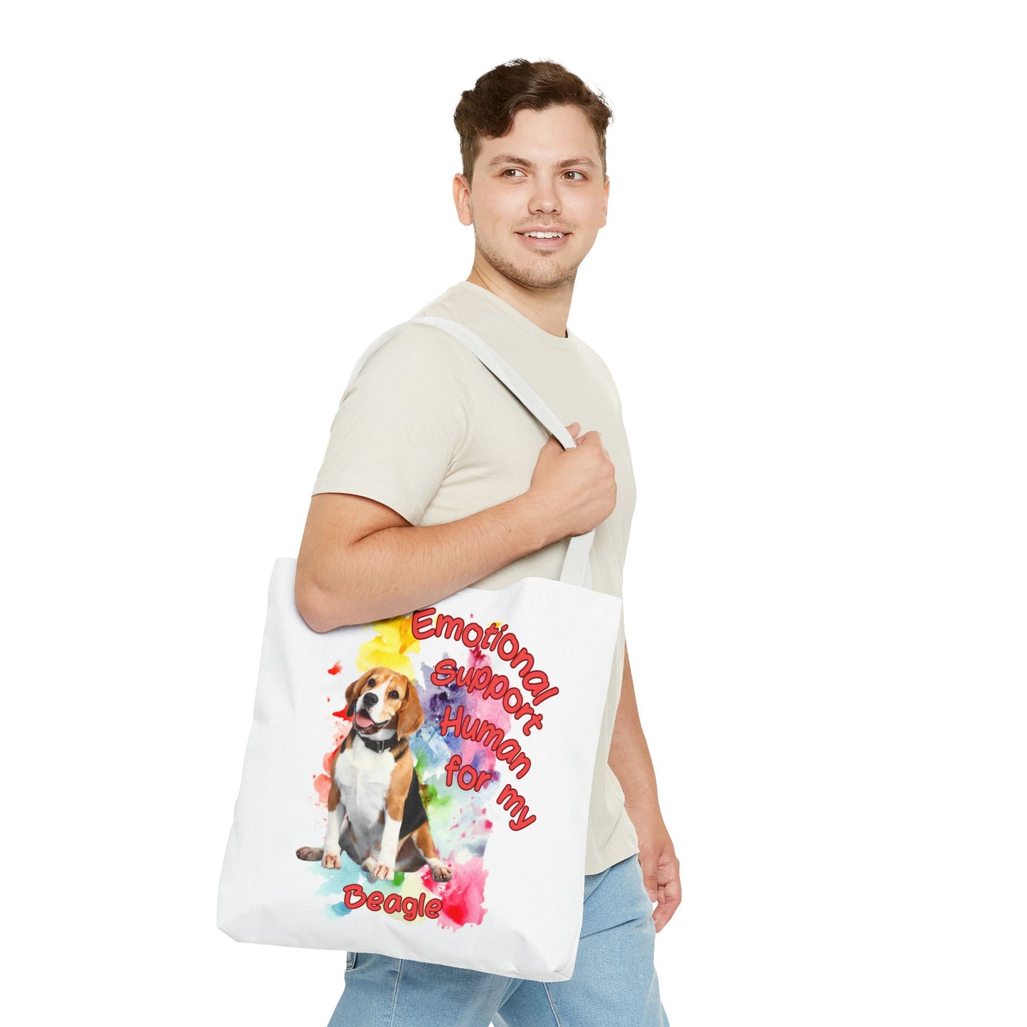 Emotional Support Human for my Beagle Tote Bag