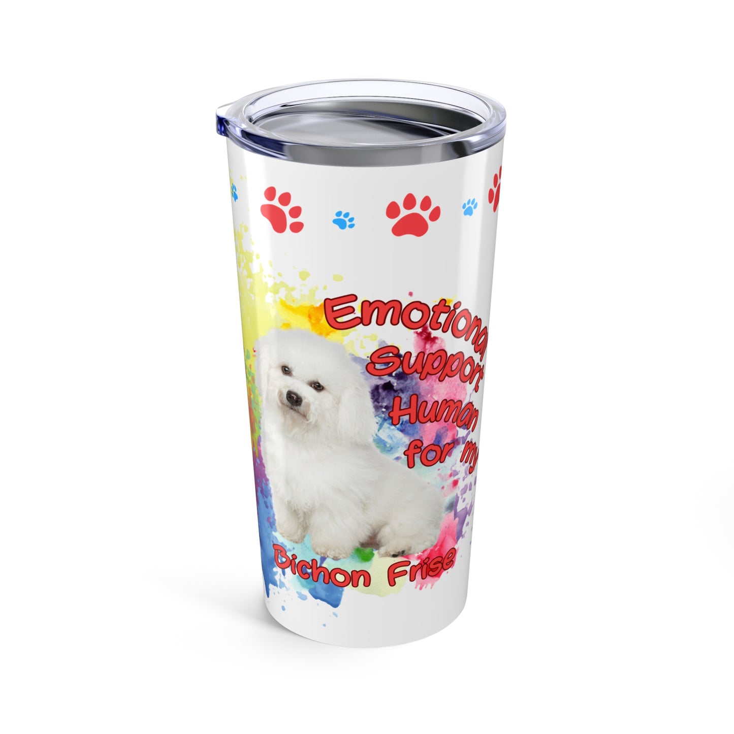Emotional Support Human for my Bichon Frise Coffee Tumbler