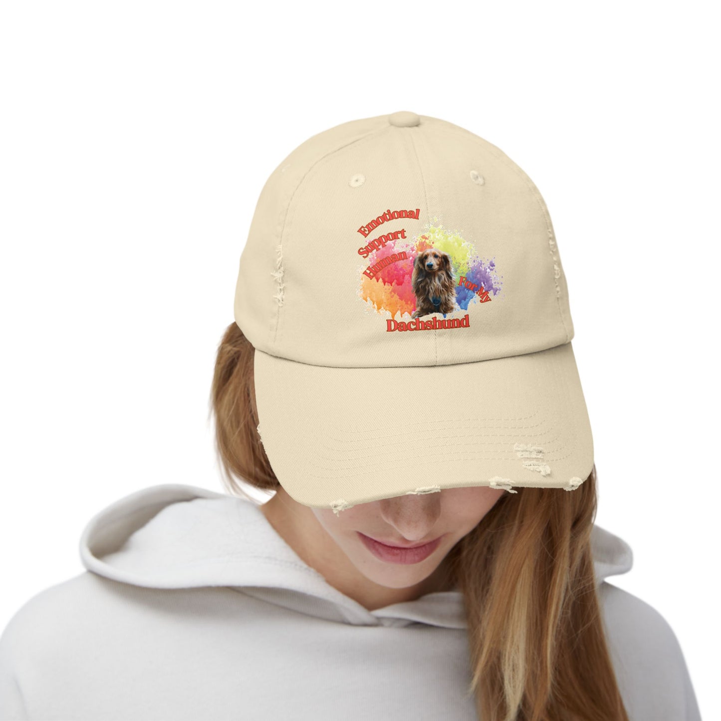 Emotional Support Human for my Dachshund long hair hat