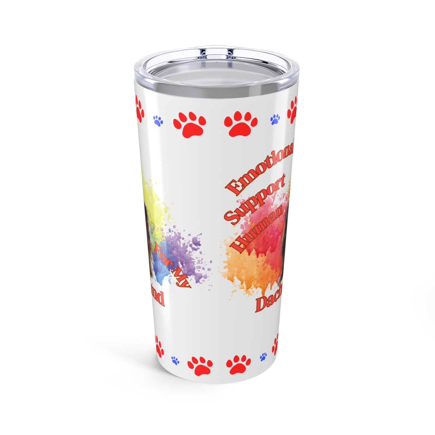 Emotional Support Human for my Dachshund Coffee tumbler