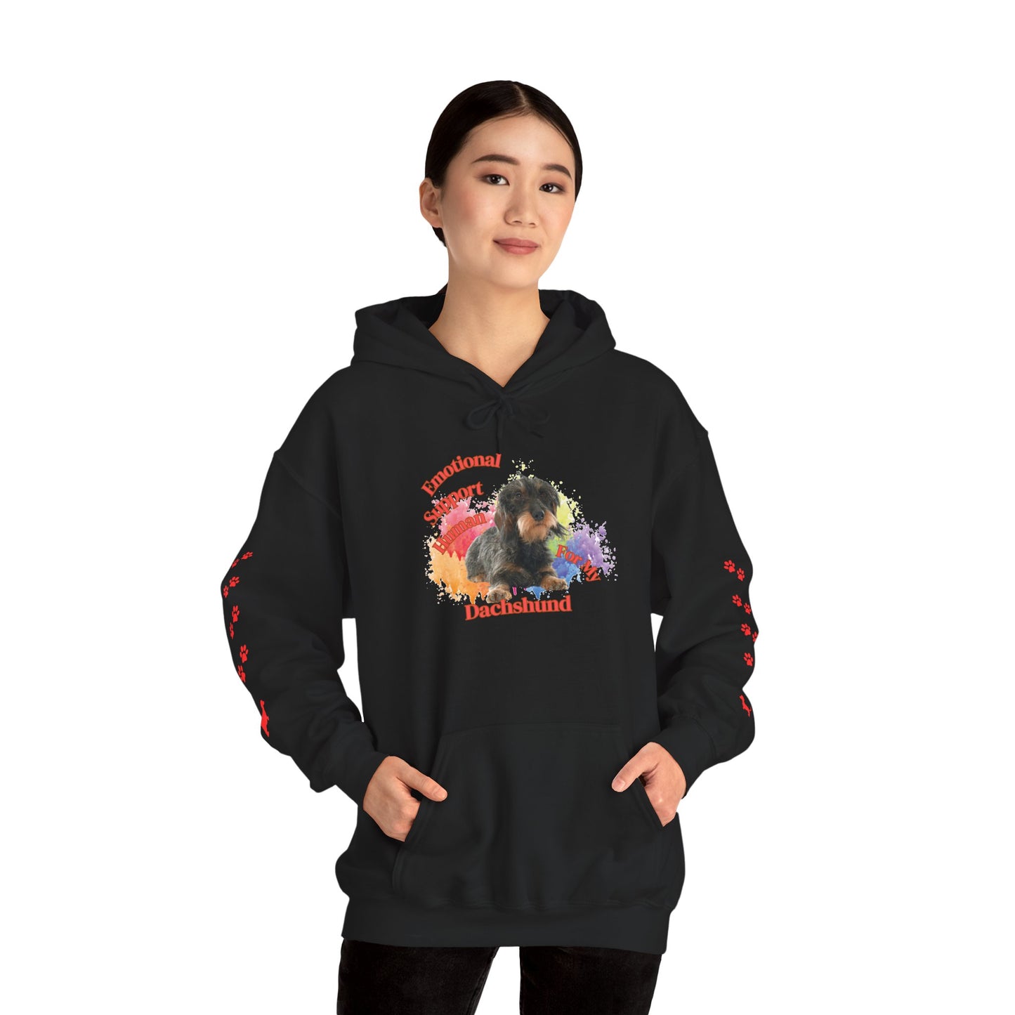 Emotional Support Human for my Dachshund Wire haired Hoodie