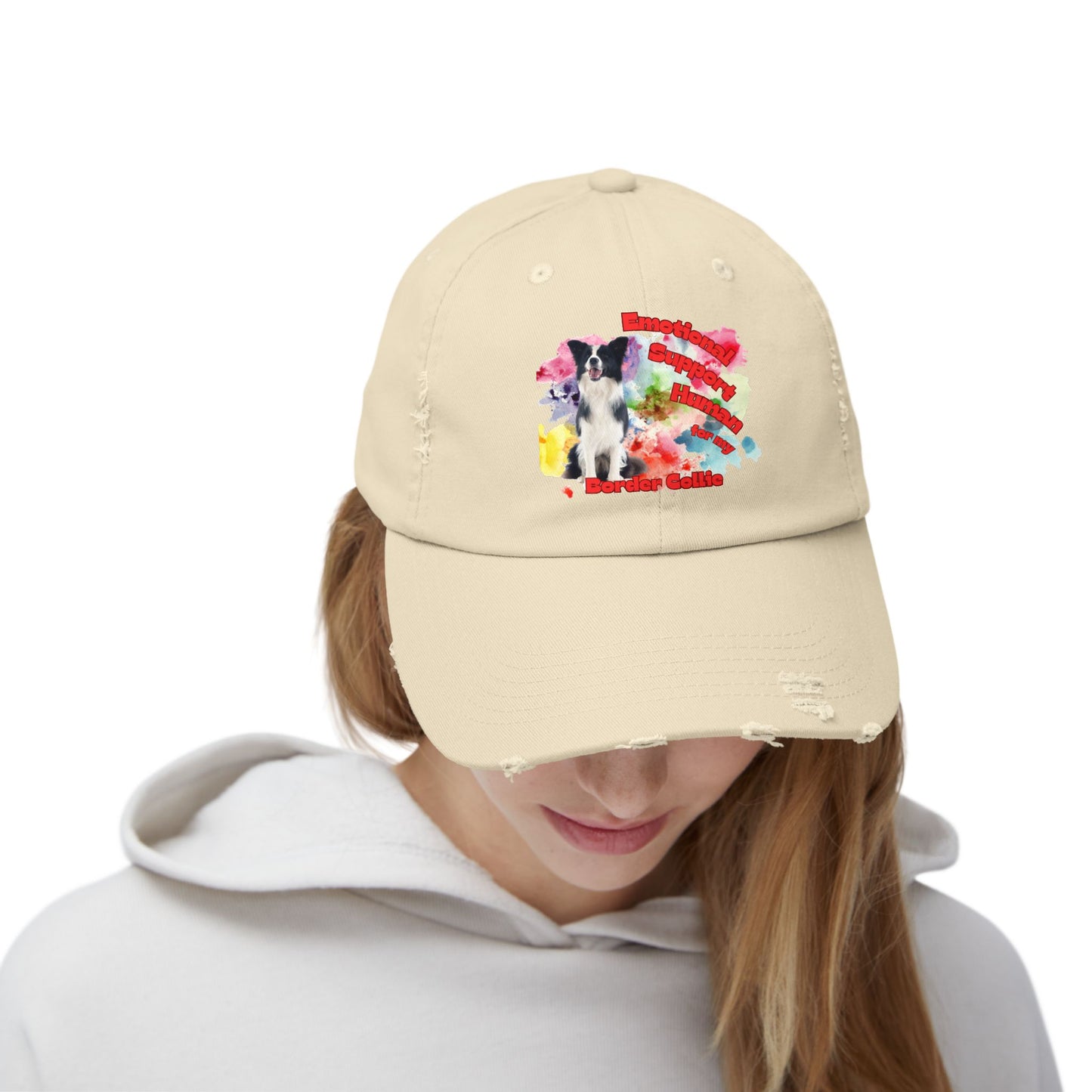 Emotional Support Human for my Border Collie Hat