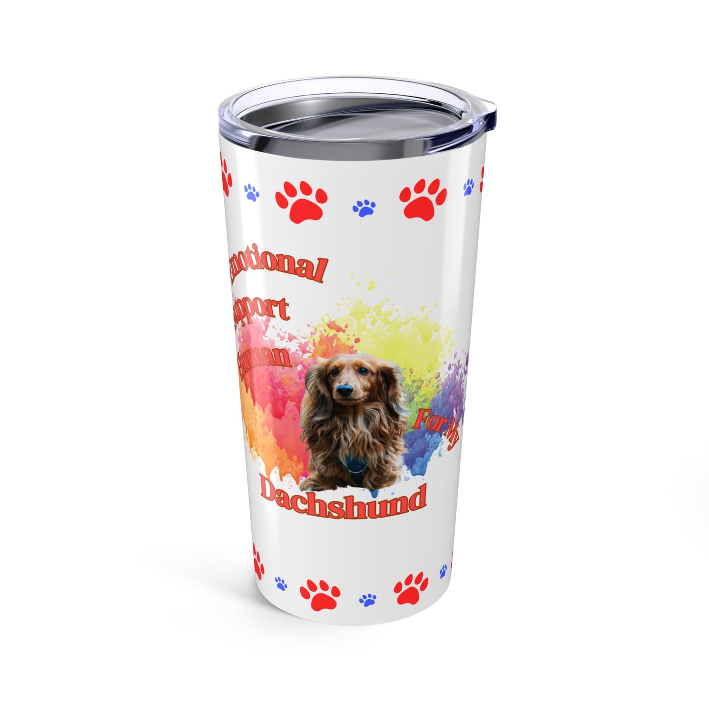 Emotional Support Human for my Dachshund Coffee tumbler