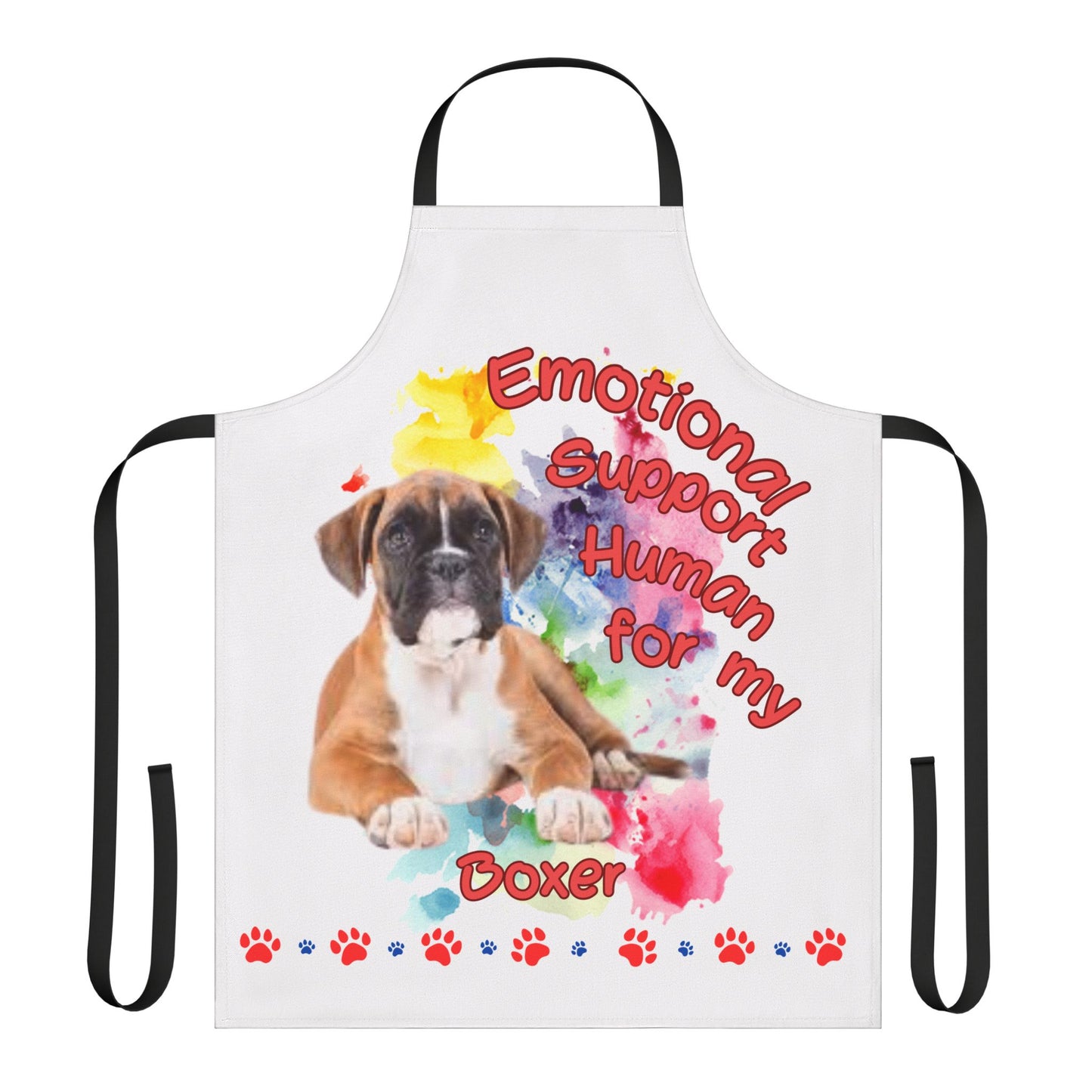 Emotional Support Human for my Boxer Apron