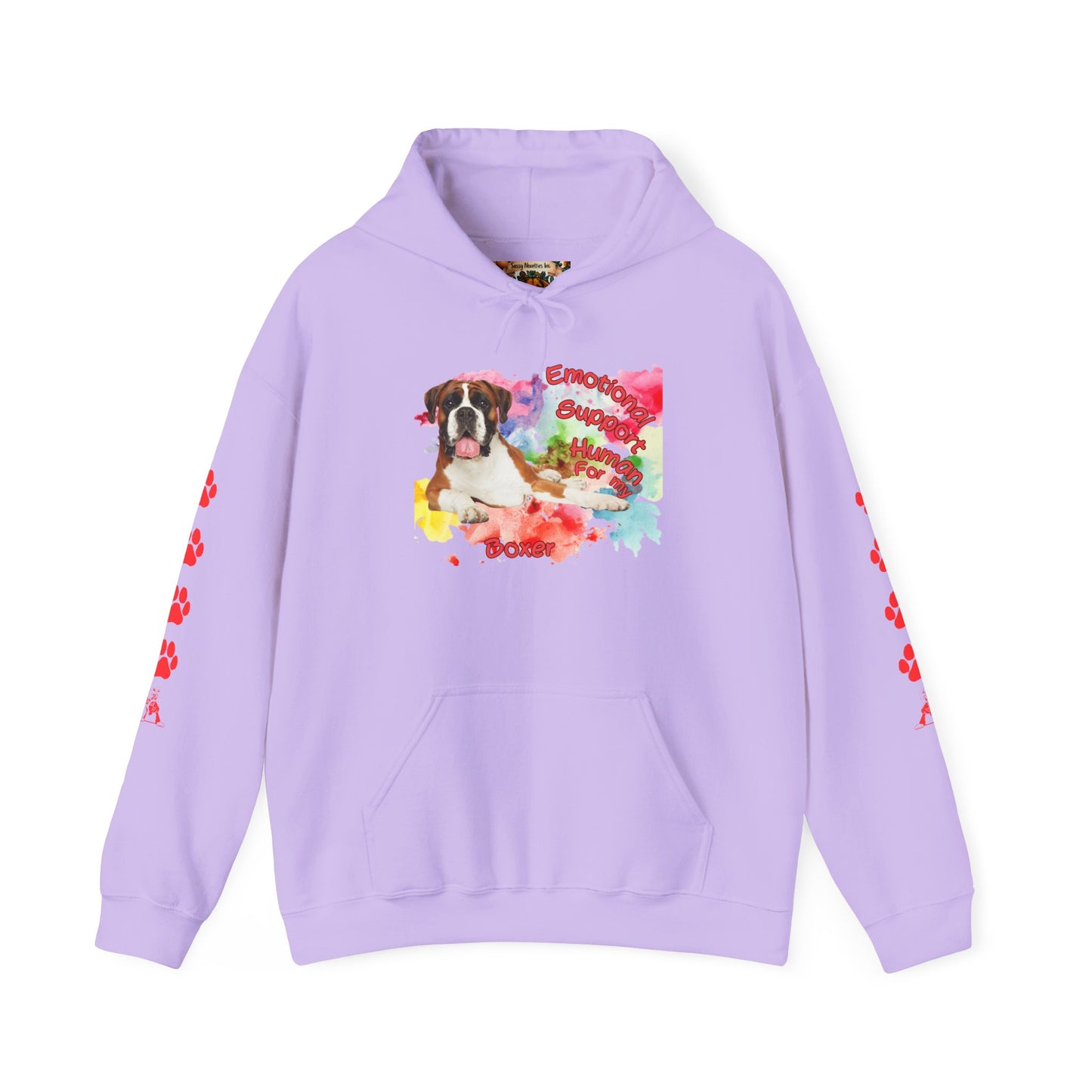 Emotional Support Human for my Boxer Hoodie