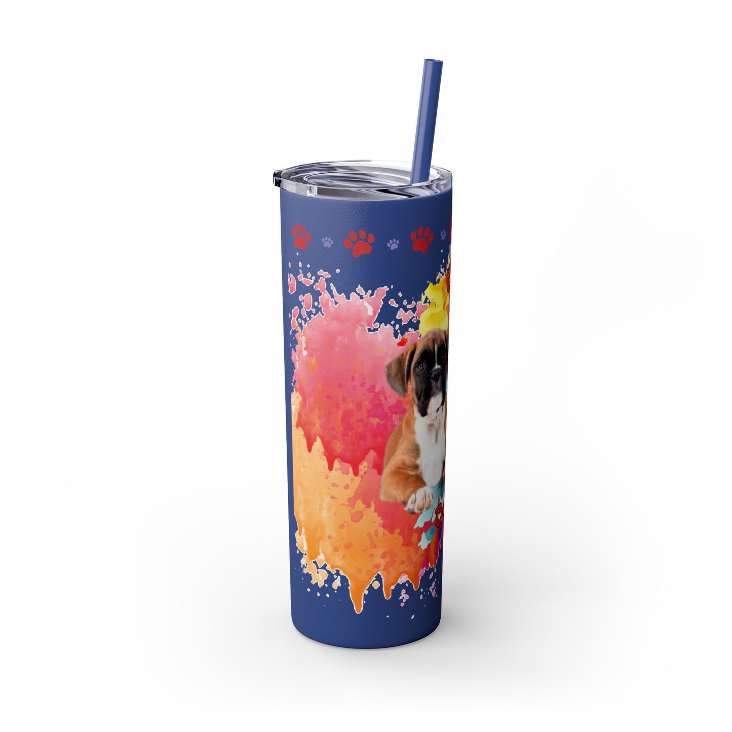 Emotional Support Human for my Boxer skinny tumbler