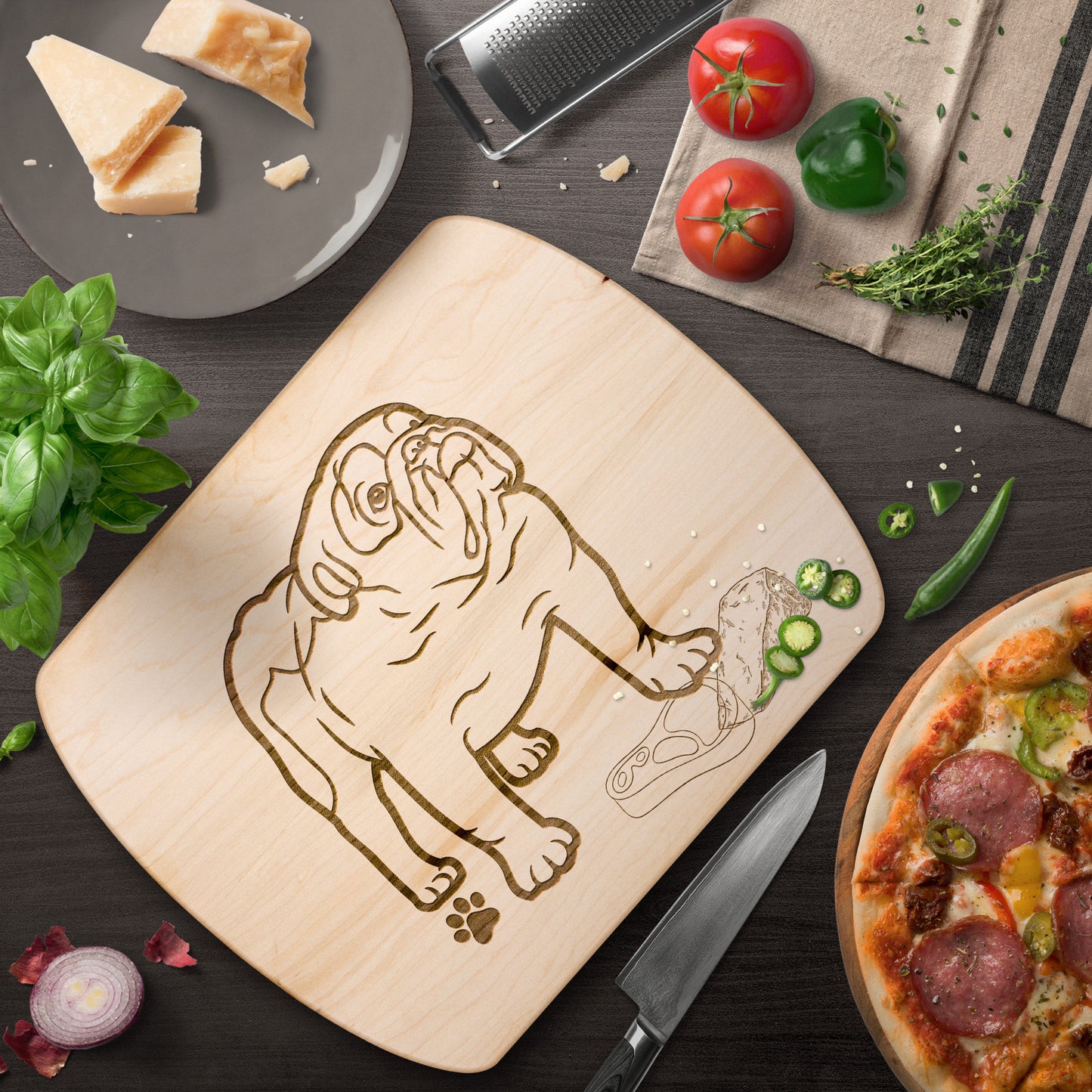 American Bulldog Cutting board