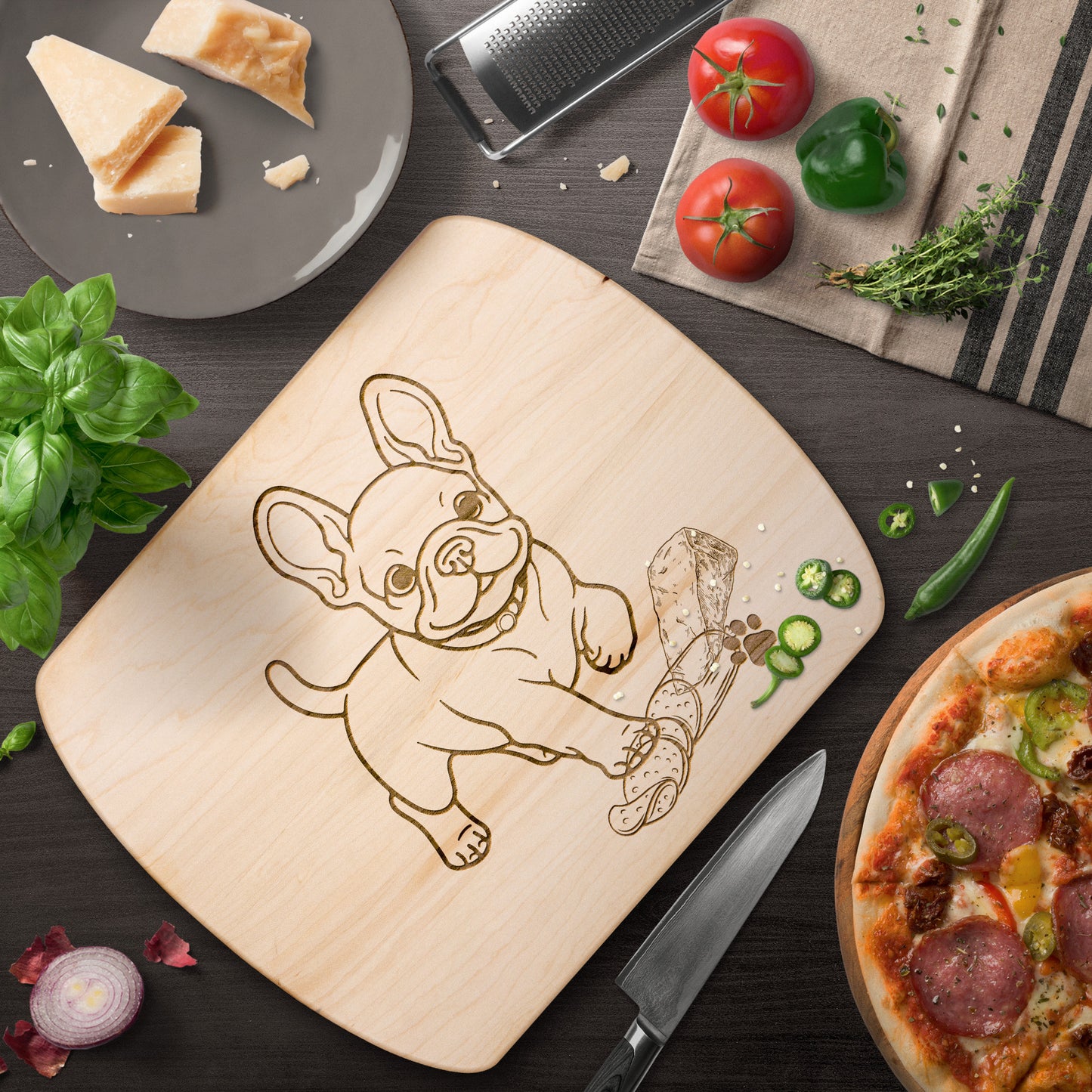 French Bulldog Cutting board