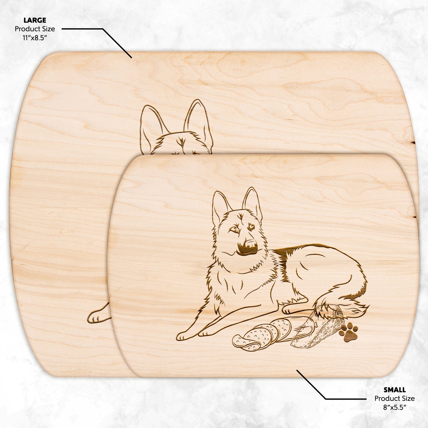 German Shepherd cutting board